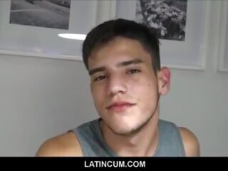 Straight Amateur Young Latino schoolboy Paid Cash For Gay Orgy