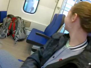 Real public muie în the tren | pov oral creampie de mihanika69